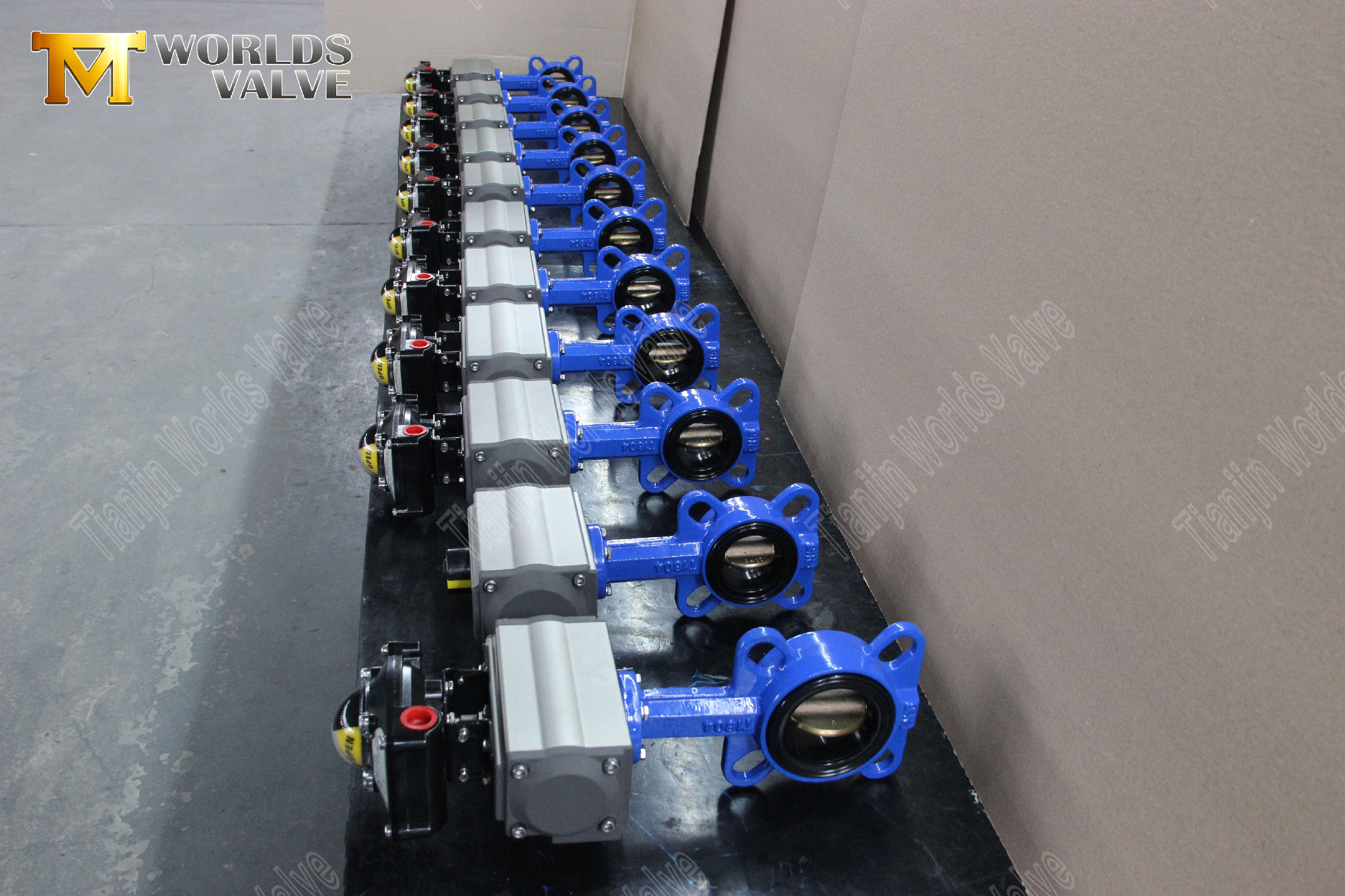 Pneumatic Actuated Wafer Butterfly Valve with Limited Switch الهوائية-السيطرة على الحبيبات-الحبيبات-الحدود المحدودة -10
