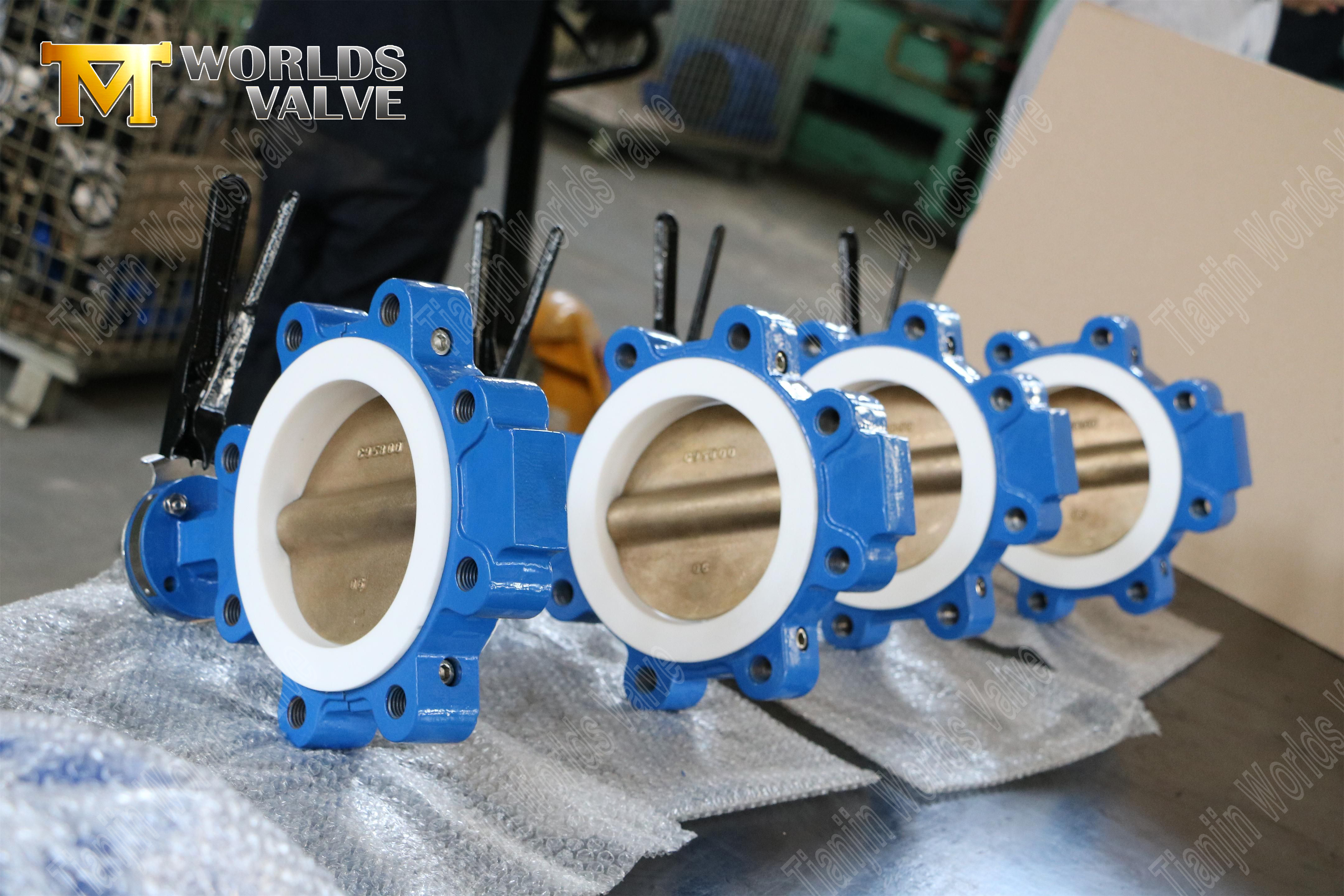 CBF05E-TL01Butterfly Valve Manufactures-PTFE مبطن وملفه صمام الفراشة 2 (2)
