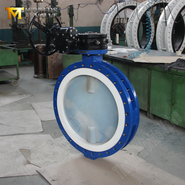 PTFE مقعد PFA صمامات قرص الفراشة المغلفة | الدفاع عن التآكل الفائق