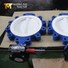 Lug Type PTFE SEAT وصمامات فراشة القرص مع معدات الدودة