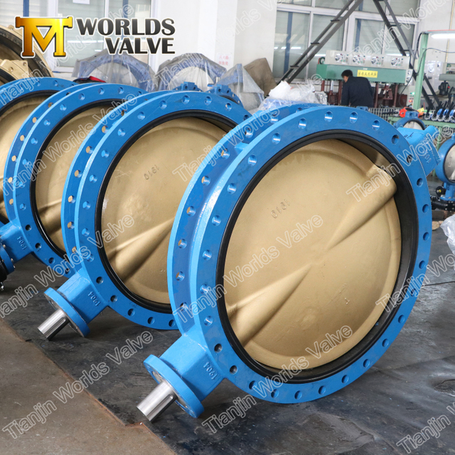 فراشة صمامات مع B148 الألومنيوم البرونزية القرص مزدوج شفة