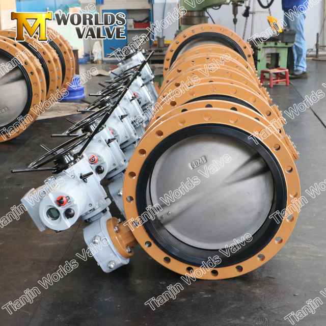 فراشة صمام مع ضبط مكتوبة متكاملة