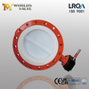 صمام فراشة PTFE ذو حواف مكون من قطعتين DN600 مزود بهيكل وتروس WCB يعمل
