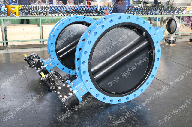 صمام الفراشة على شكل حرف U مع قرص طلاء HALAR