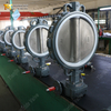 صمام الفراشة برقاقة حديد الدكتايل مع مقعد PTFE وقرص CF8M