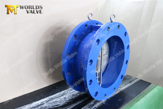 صمام فحص مزدوج ذو حواف مزدوجة صمام عدم رجوع يتأرجح