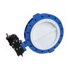 PTFE مغلف بـ PTFE Lugged Full Lug Butterfly Valve قطعتين من الجسم API609