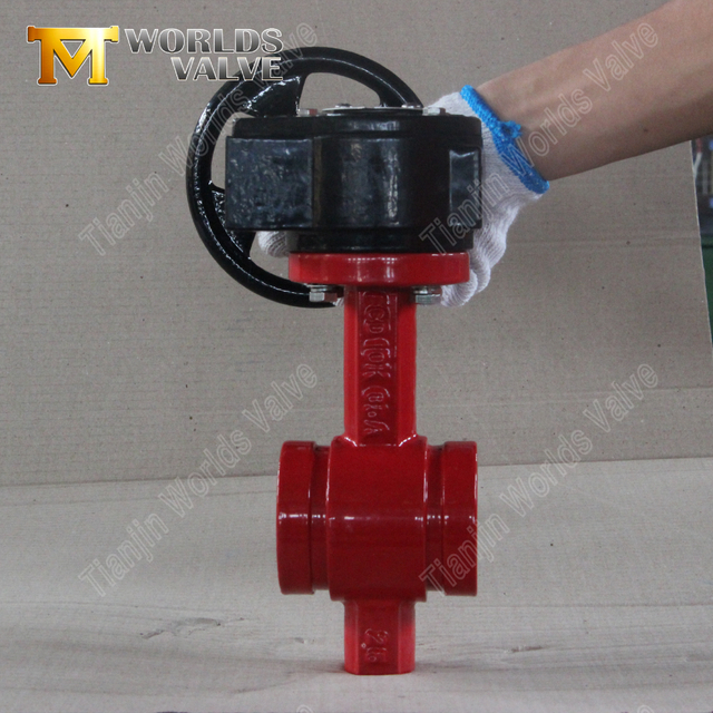 صمام فراشة مخدد معتمد مع علبة التروس | الشركة المصنعة لصمامات العالم