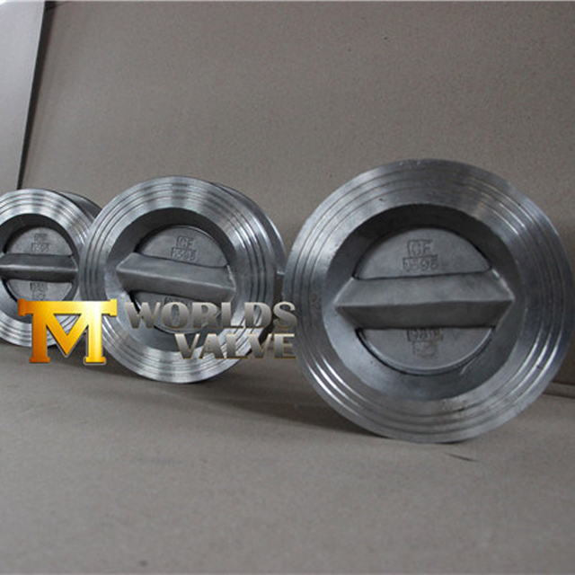 SS A351 CF8M صمامات رقاقة الفولاذ المقاوم للصدأ