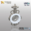 DN100 TEFLON تصطف الويفر تقسيم صمامات الفراشة الجسم | التحكم في التدفق المقاوم للتآكل