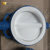 PTFE صمام فراشة الويفر المبطن بالكامل