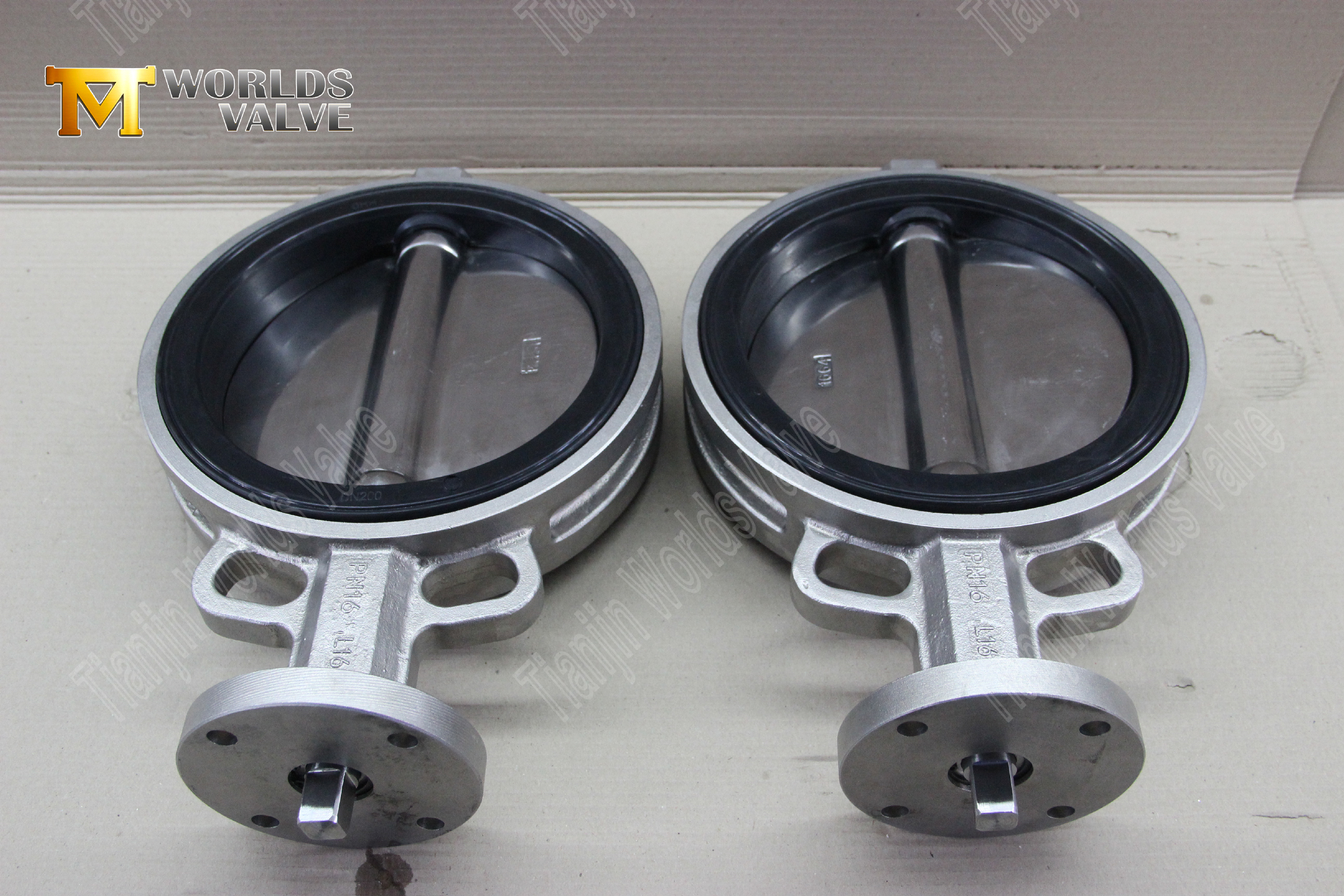 صمام الفراشة نوع الويفر مع جسم صمام الفولاذ المقاوم للصدأ و DISC-2 (3)