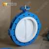 Lug Type PTFE SEAT وصمامات فراشة القرص مع معدات الدودة