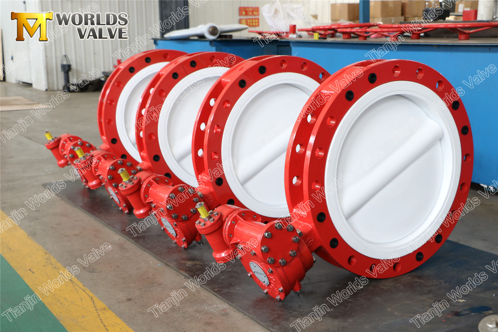 3 PTFE الفراشة المغلفة صمام
