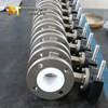 صمام فراشة ذو حواف مع مقعد PTFE وقرص CF8M | تصميم الجسم المقسم