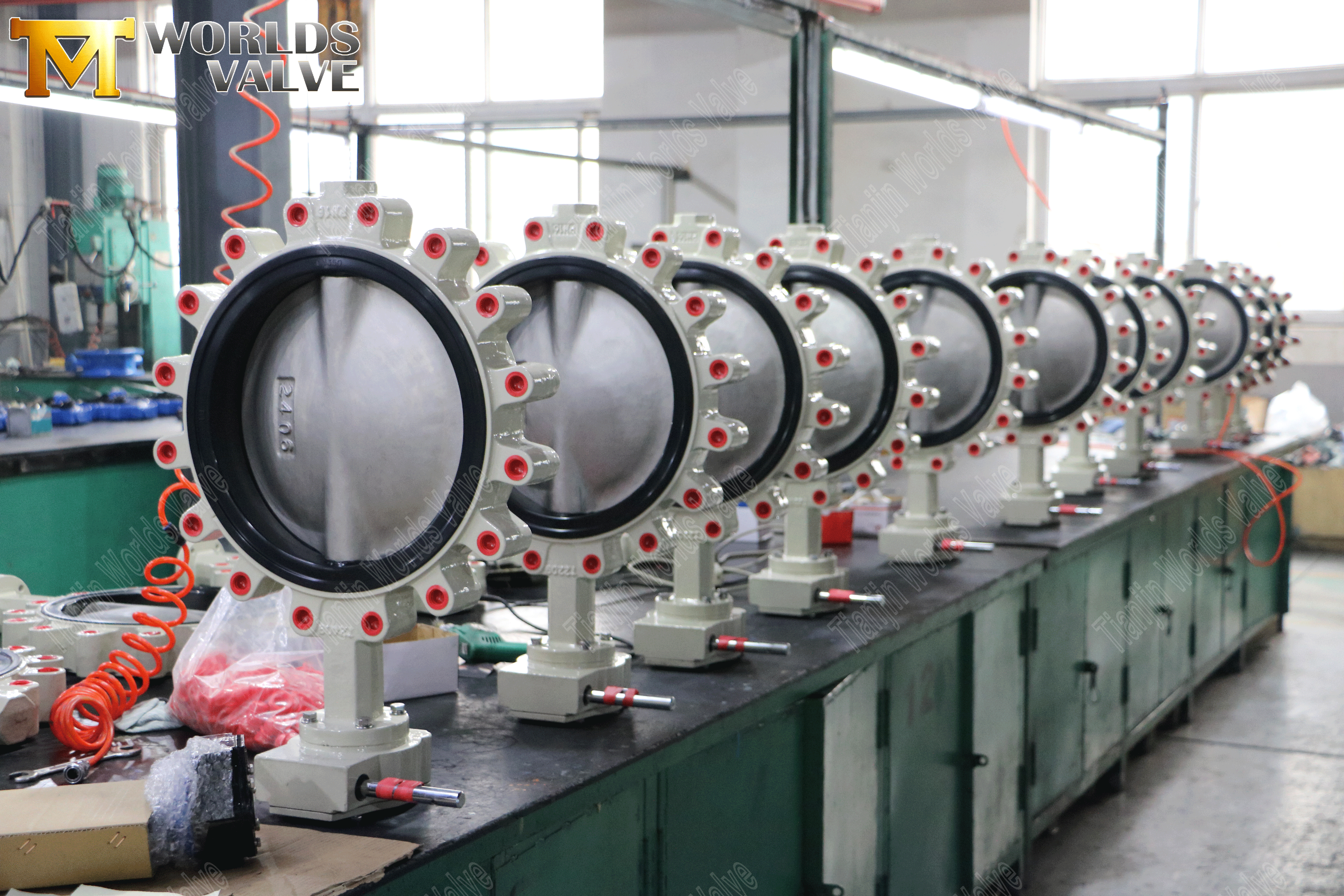 Lug Butterfly Valve Vance-Futterfly Valve مع مقعد مطاطي مرن وعلبة التروس -2 (1)