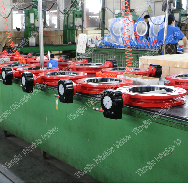 متحدة المركز مادئة المستعبدين مقعد فراشة صمام FBE مزدوجة شفة يو قسم