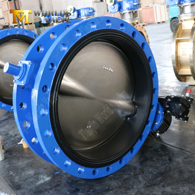 AWWA C504 صمامات الفراشة جالس من المطاط مع قرص DI