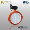 Lug Type PTFE SEAT وصمامات فراشة القرص مع معدات الدودة