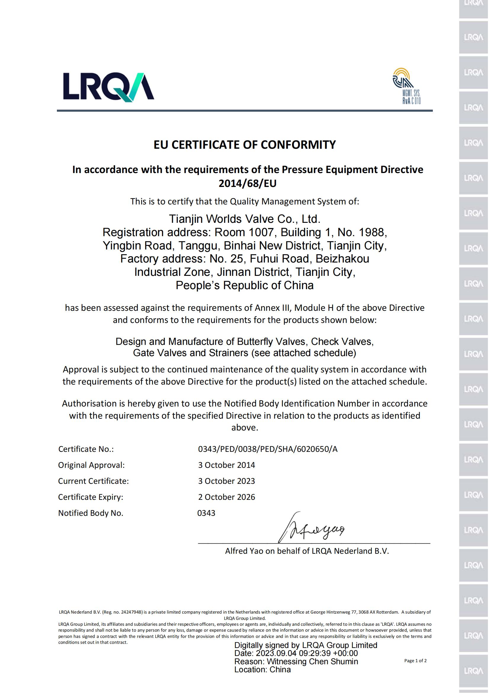 Ce-Tianjin Worlds Valve Co. ، Ltd_00