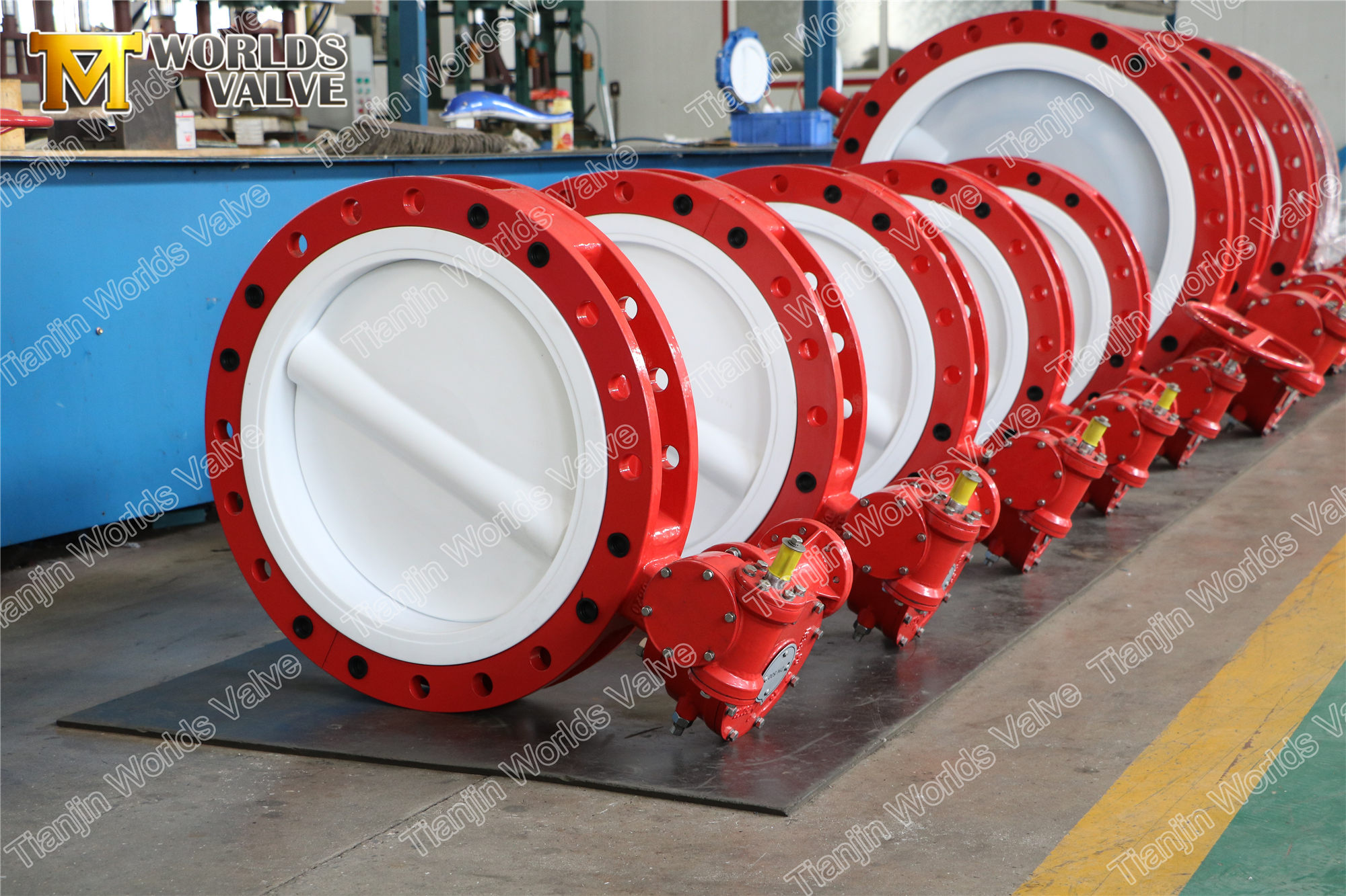 2 كامل ptfe بطانة رقاقة نوع فراشة متحدة المركز صمام