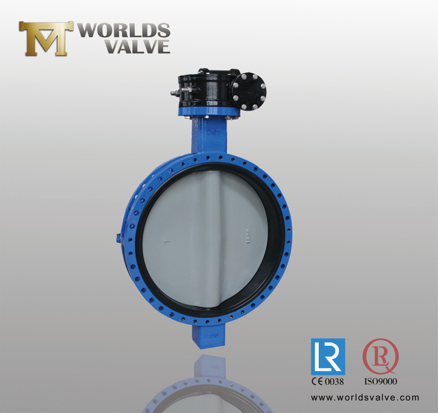 متحدة المركز u قسم u نوع مزدوج شفة فراشة صمام مع كراجة المطاط المقعد الخلفي الصلب، API609 فئة 150 PN10 PN16 10K الجدول D Table E
