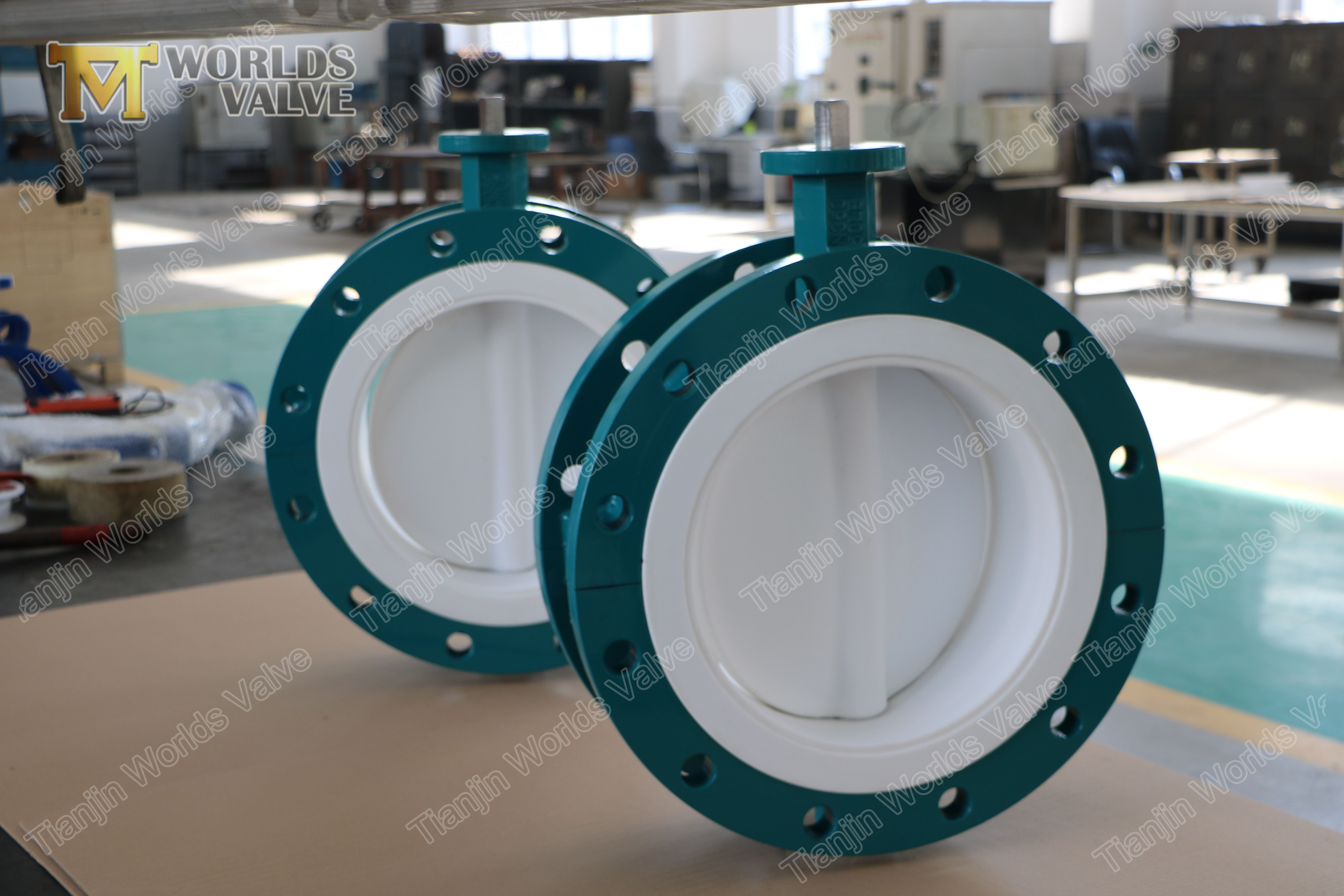 3 PTFE المغلفة فراشة صمام فراشة