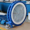 PTFE / PFA Liner Butterfly Valve API609 EN593 قياسي