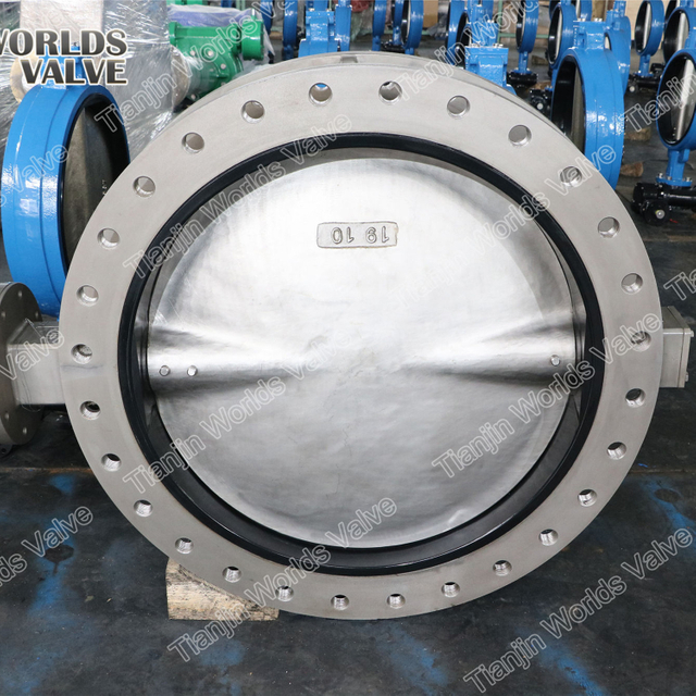 SAF2507 2205 2205 5A 1.4469 F53 الفولاذ المقاوم للصدأ فراشة صمام مع CE ISO