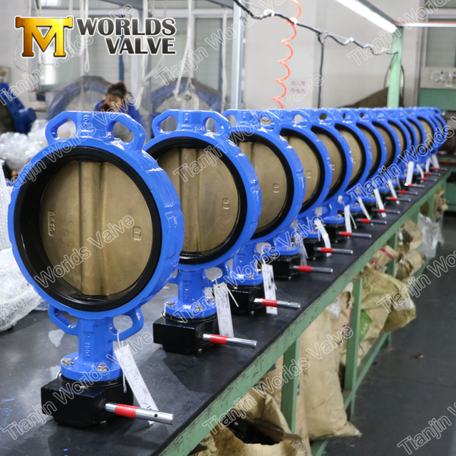 GGG40 / GGG50 A536 A395 حديد الدكتايل الصمامات فراشة