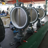 صمام الفراشة برقاقة حديد الدكتايل مع مقعد PTFE وقرص CF8M
