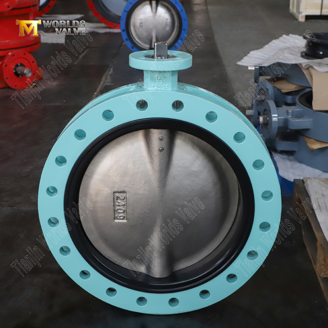 صمامات الفراشة على شكل U مع قياسي AWWA C504