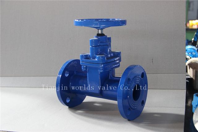 الصين OEM Valve Supplier-Din 3202 F5 صمام بوابة المقعد المرن مع جسم الحديد الدكتايل