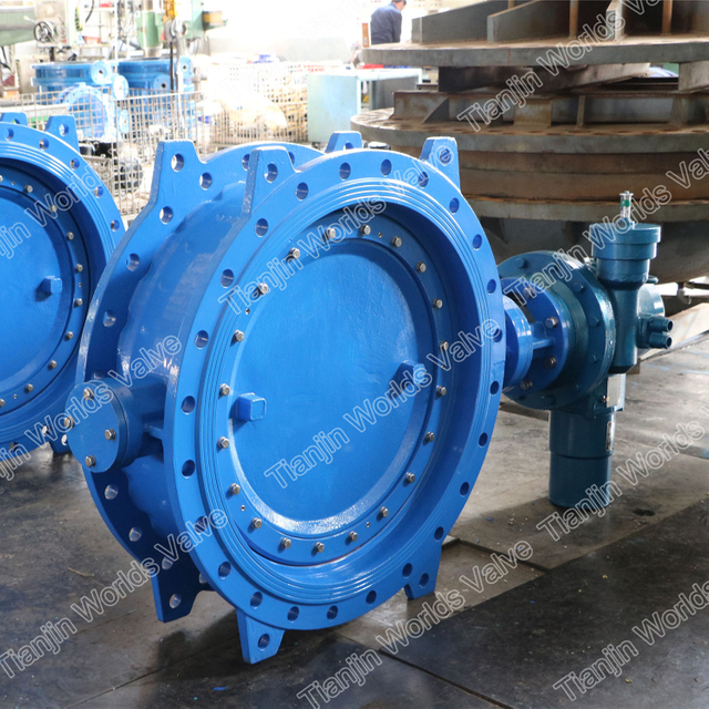 غريب الأطوار مزدوجة فراشة صمام مع المحرك الكهربائي