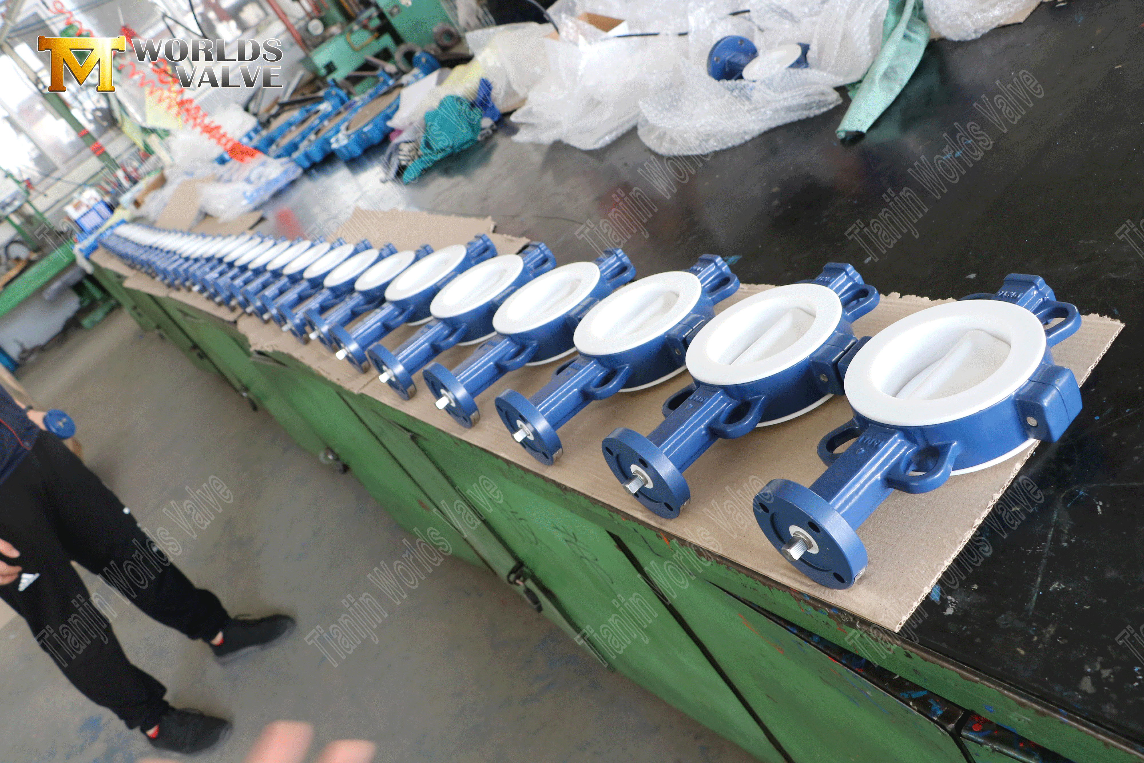 Teflon تصطف على تصنيع صمام الفراشة المصنّع من صمام الفراشة (7)