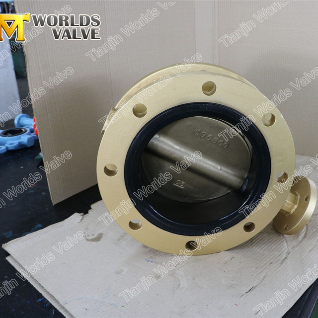 صمامات الفراشة من النوع البرونزي ذو الحواف المزدوجة ذات الحواف المزدوجة من الألومنيوم PN10 PN16 Class150 TableD TableE