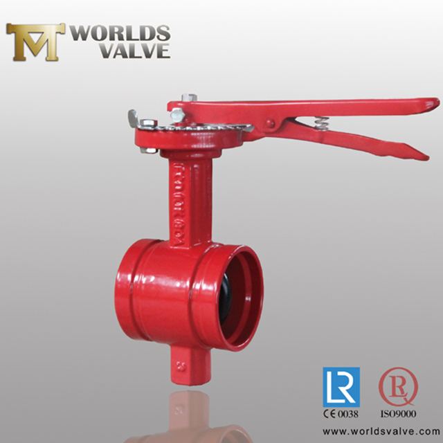 EPDM / NBR / VITON / BUNA صمام الفراشة المطلي بالقرص المخدد