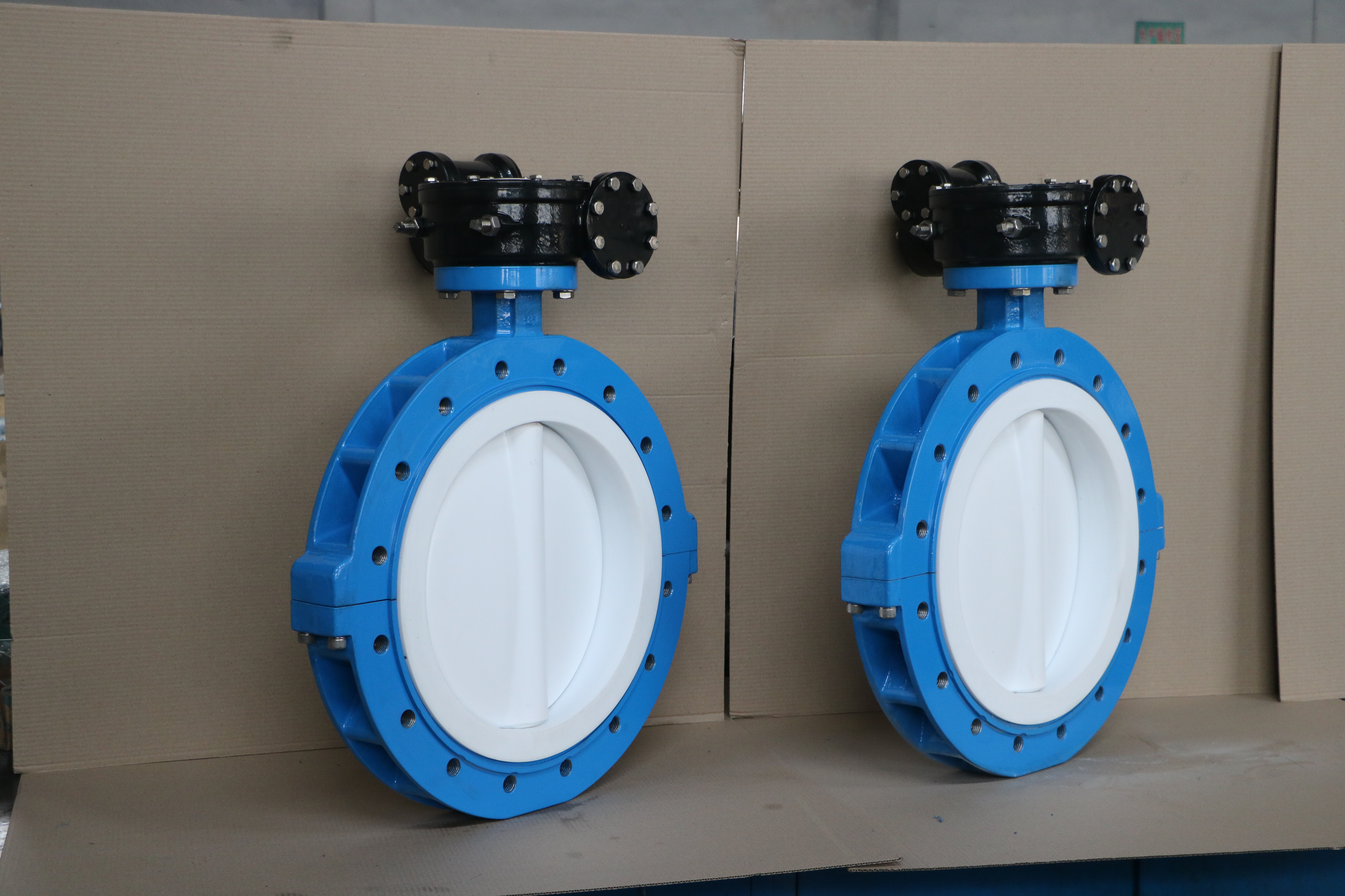 5 PN10 PN16 فئة 150، JIS 10K، CE ISO9001، جسم الحديد الدكتايل، قرص PTFE والبحر