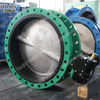 AWWAC504 C516 Double Flanged ينتهي صمام فراشة