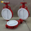 PTFE صمام فراشة الويفر المبطن بالكامل