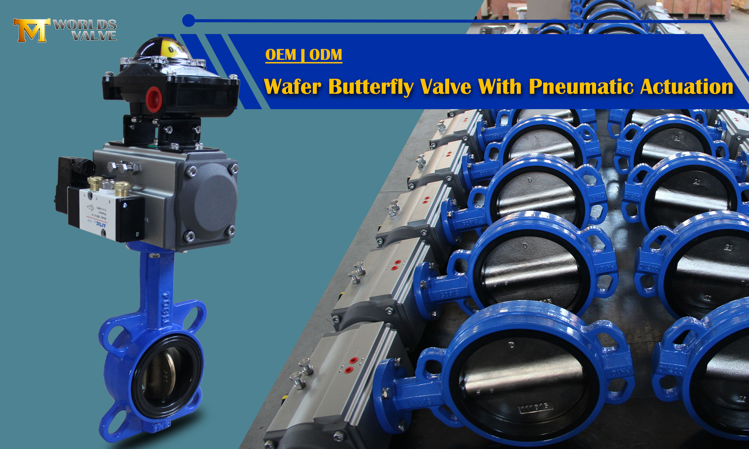 السيطرة الهوائية صمامات فراشة الرقاقة مع مفتاح محدود