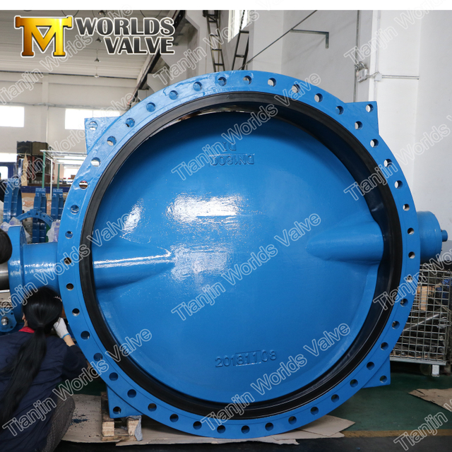AWWAC515 FBE الايبوكسي المغلفة القرص مزدوج شفة فراشة صمام