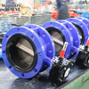 AWWA C504 C207 DN1950 78 '' Ductile Iron Double Flanged فراشة صمام