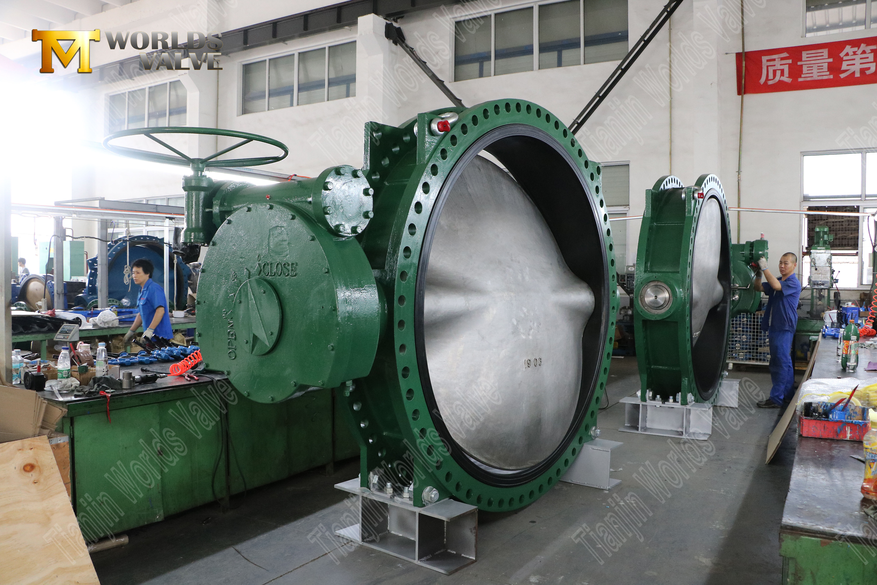 صمام الفراشة مع AWWA C504 القياسي - مصنع صمام الفراشة متحدة المركز 2