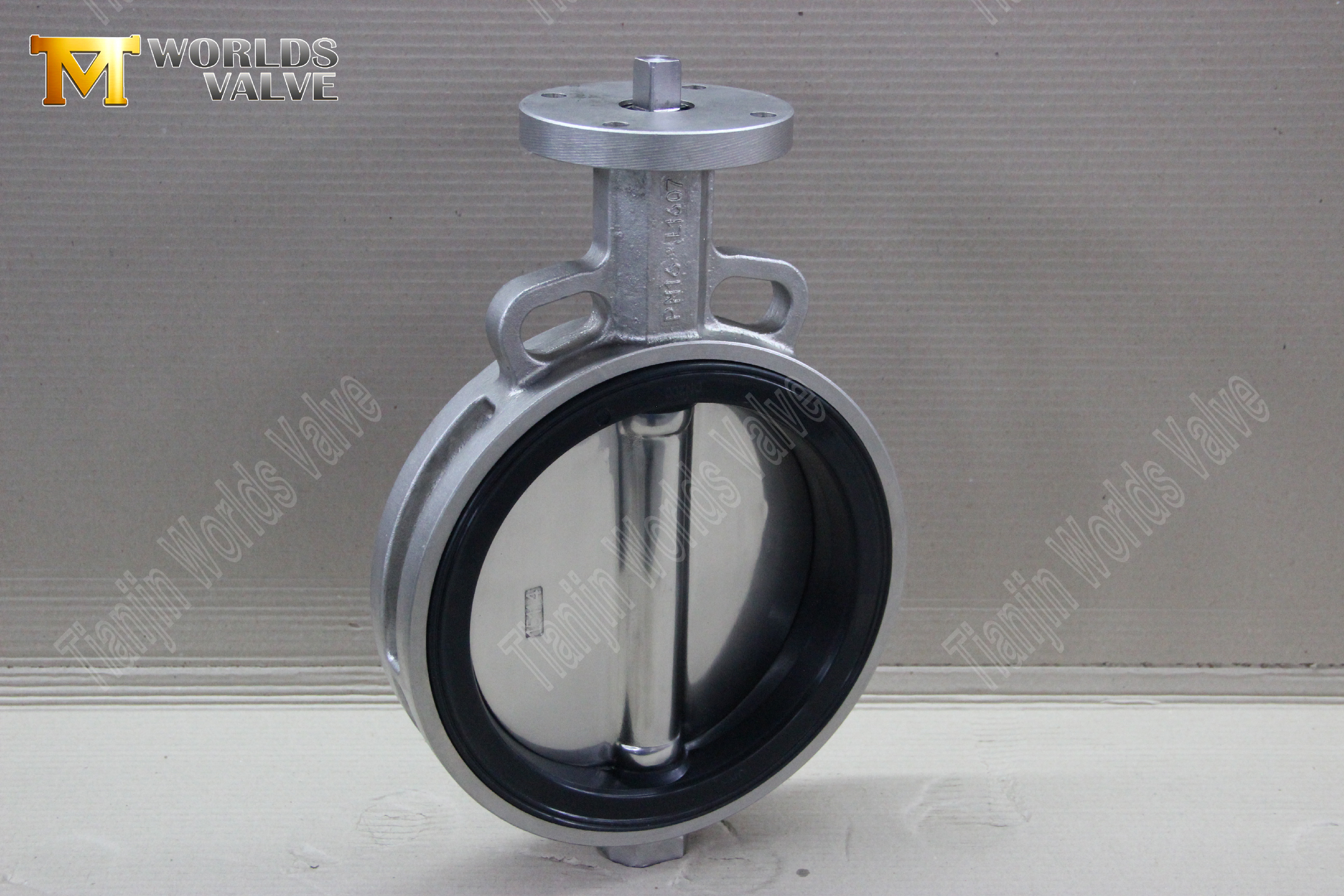 صمام الفراشة نوع الويفر مع جسم صمام الفولاذ المقاوم للصدأ و DISC-2 (2)