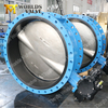 AWWAC504 C516 Double Flanged ينتهي صمام فراشة