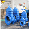 GGG40 / 50 Ductile الحديد الزهر صمام بوابة مزدوجة منخفضة المرنة جالسة