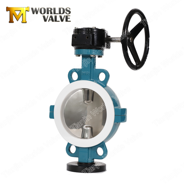 صمام فراشة PTFE ذو قرص مصقول