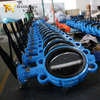 صمام فراشة الويفر مقاس 6 بوصة - فئة 150، قرص CF8M، مقعد EPDM