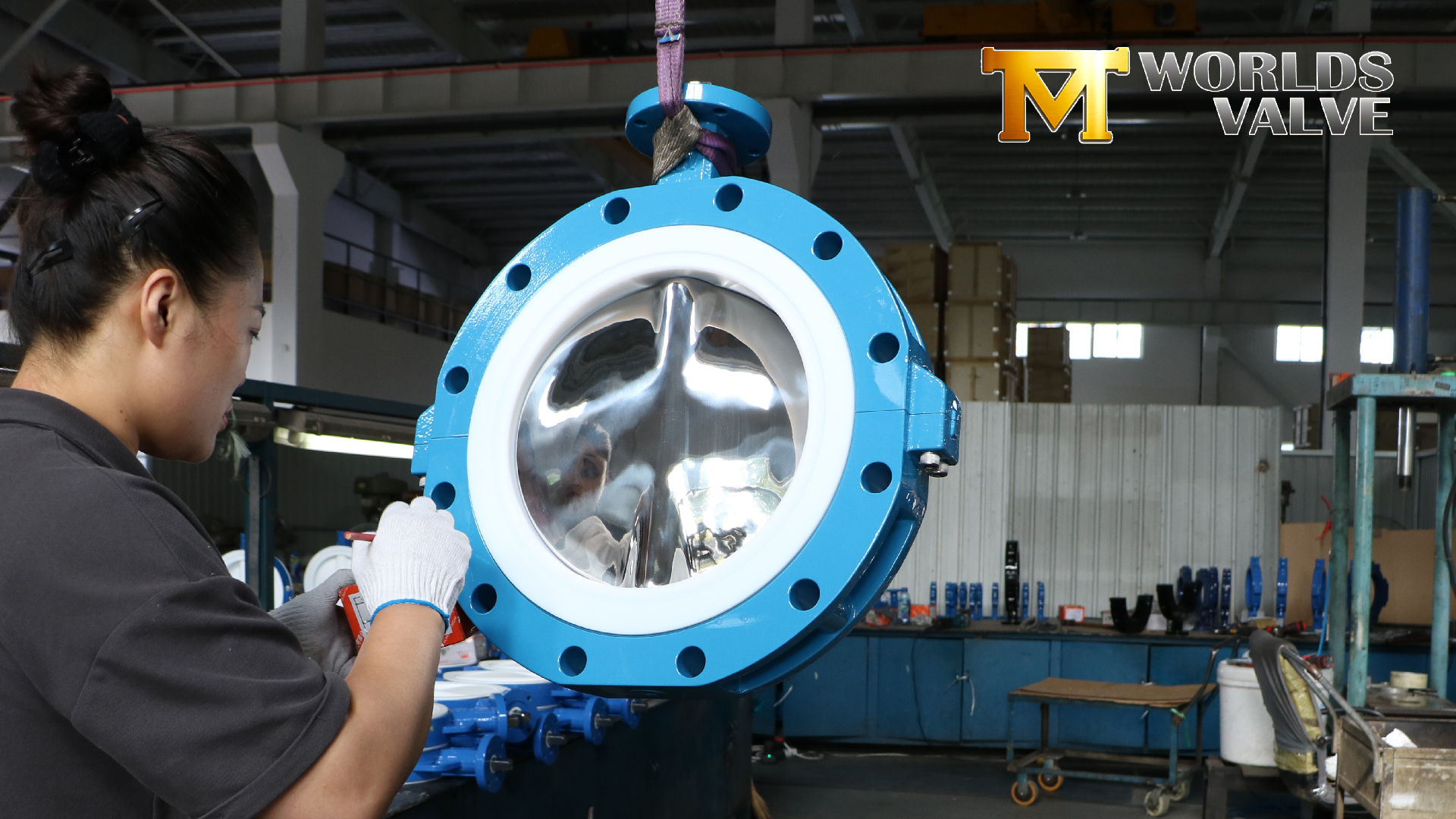 صمام فراشة الويفر عبر الفتحة - PTFE، OEM